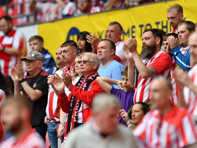 Sunderland fans watch on as their side edge ever closer to victory