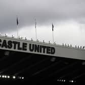 The lettering on the East Stand uses the Sports Direct font.