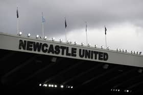 The lettering on the East Stand uses the Sports Direct font.