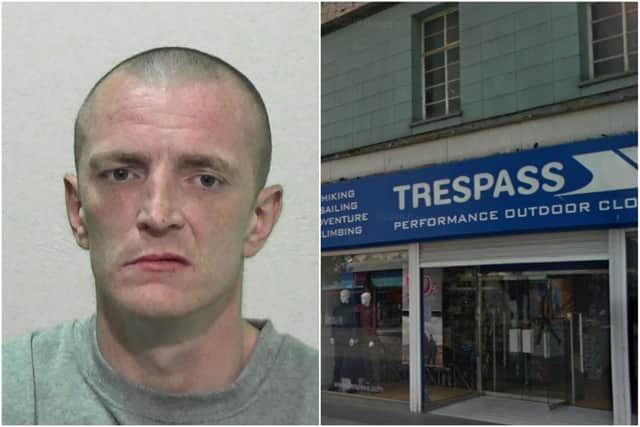 Michael Lee Hazard has been jailed after an attempted burglary at Sunderland city centre's Trespass store.