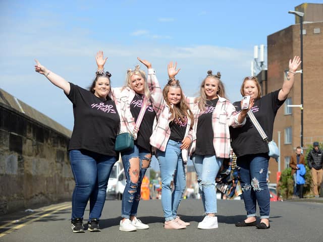 Our photographer Stu Norton snapped fans headed into the Stadium of Light for the first of Ed Sheeran's two dates there.