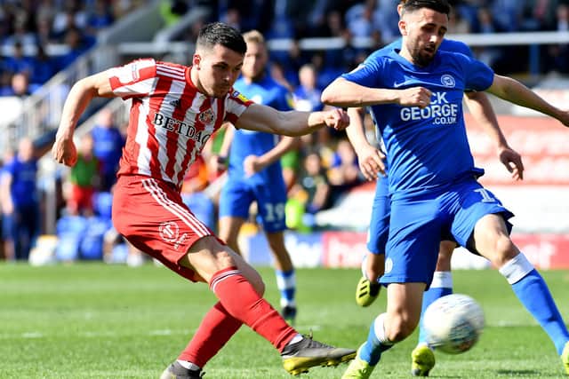 Lewis Morgan in action during his Sunderland loan