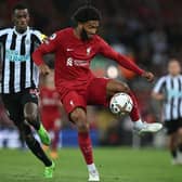 Liverpool defender Joe Gomez is reportedly a target for Newcastle United this summer. (Photo by PAUL ELLIS/AFP via Getty Images)
