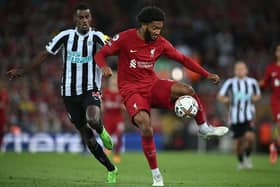 Liverpool defender Joe Gomez is reportedly a target for Newcastle United this summer. (Photo by PAUL ELLIS/AFP via Getty Images)