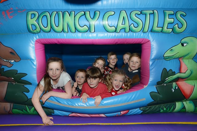 Children were enjoying a charity funday on the bouncy castle at the Round Robin pub, Hylton Road, 10 years ago.