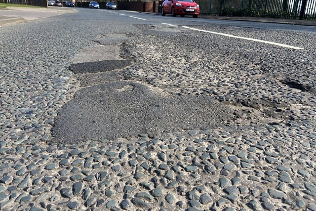More problematic potholes on Thompson Road in Sunderland. 

Picture by FRANK REID.