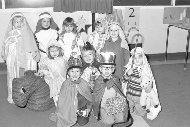 Children at the Gateway Nursery School, Sunderland, pictured preparing for their Nativity play in 1975. What memories do you have of yours?