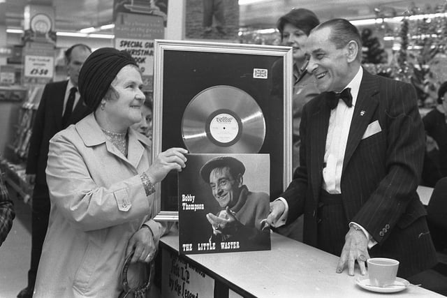 North East comic legend Bobby Thompson was pictured at Woolies in Sunderland in November 1978.