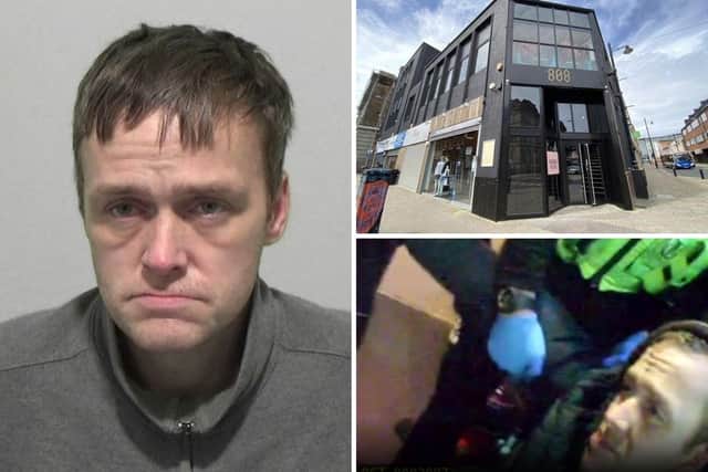 Mark Cooper was found asleep at the crime scene by Northumbria Police officers