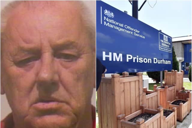 Paedophile Brian Daniels, left, died in Durham Prison less than a week after he was locked up for more offences.