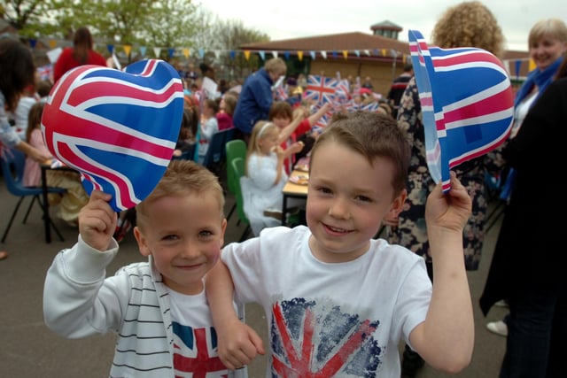 A royal wedding street party at St Benets RC Primary school, 12 years ago.