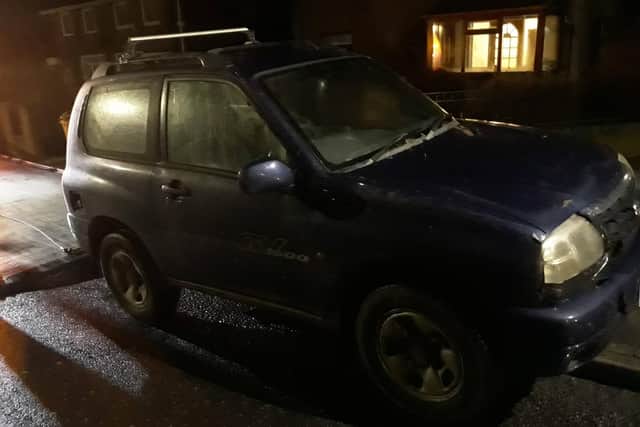 Officers seized the vehicle in connection to it driving recklessly and anti-social behaviour in the area.