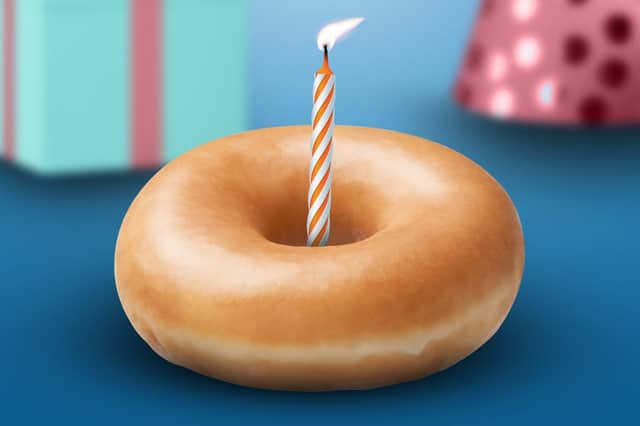 People who had a birthday in lockdown can get a free original glazed doughnut