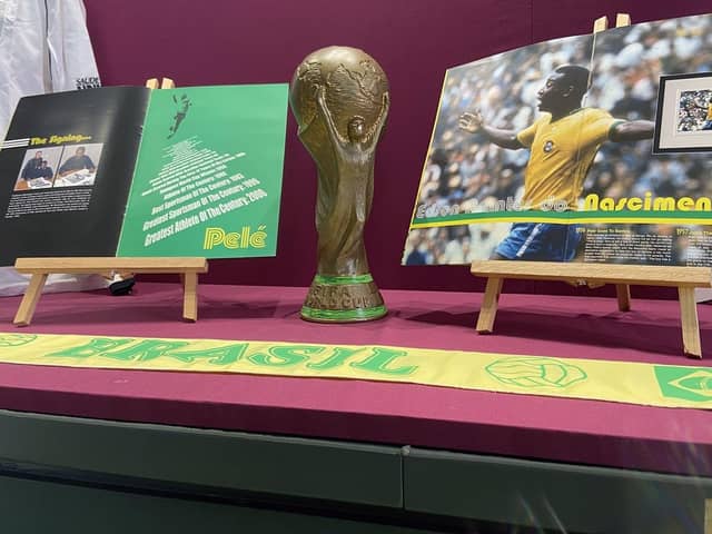 The World Cup trophy, which was part of the museum's Pele exhibition, was stolen after the Bristol City game.