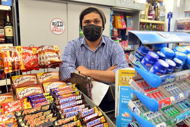 Humbledon Convenience Store Minhas Mohammed llyas has concerns over customers not wearing facemasks.