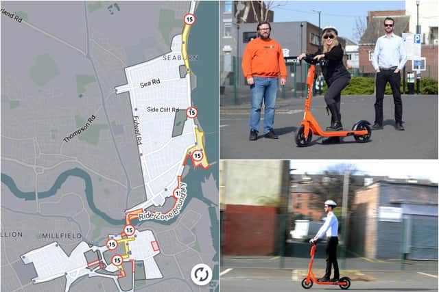 This is where you can go when using Sunderland's new e-scooters.