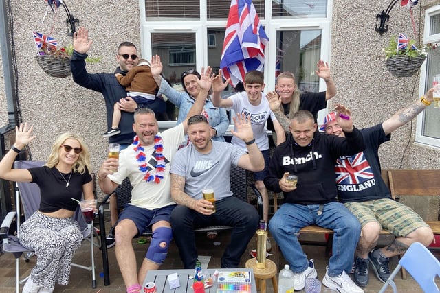 Residents of Fordenbridge Road, Sunderland, enjoying their Jubilee party in June.