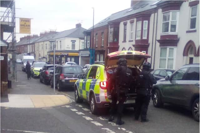 Armed police in Roker Avenue following the street attack