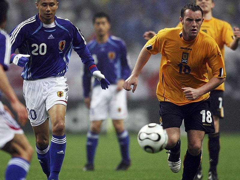 Scored twice on his debut against Bulgaria and went on to notch five more. One of Scotland's most prolific strikers after two spells at Rangers and three with Kilmarnock now a frequent Sky Sports SPFL pundit and runs the Kris Boyd charity. (Photo by Koichi Kamoshida/Getty Images)