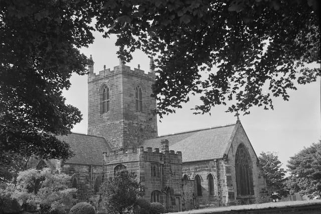 Bernard Gilpin is a major English religious figure from the 16th century and his tomb lies in this magnificent church (pictured here in 1969) in the heart of Houghton-le-Spring. Gilpin is often referred to as the "Apostle of the North” for his numerous good deeds and was Rector of Houghton from 1558 to his death in 1583. The annual ox roast at the Houghton Feast is attributed to him, so it is either an unhappy coincidence or bovine vengeance that he died from wounds sustained from being mowed down by an ox in Durham’s Market Place. That's not funny.