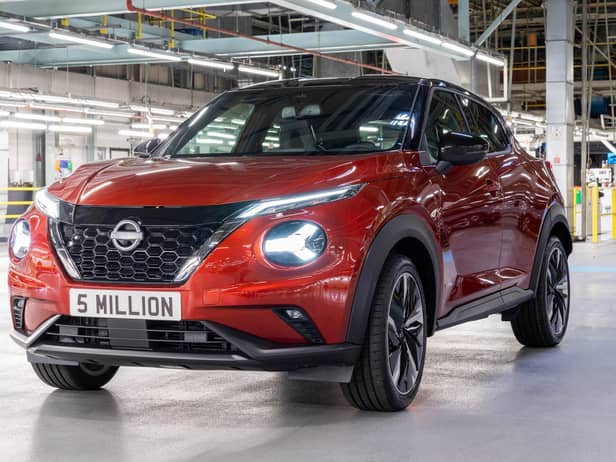 The Nissan Juke, which is built in Sunderland.