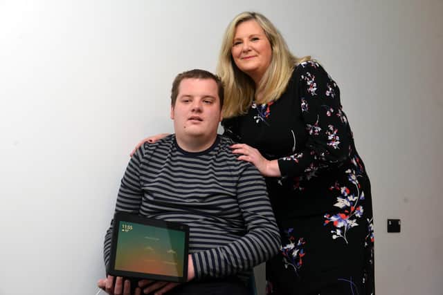 Mother Michelle Carr has praised the council for the life changing adapted bungalow for profoundly autistic son James Carr.