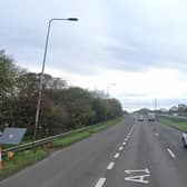 The collision happened on the A1(M) near the Angel of the North