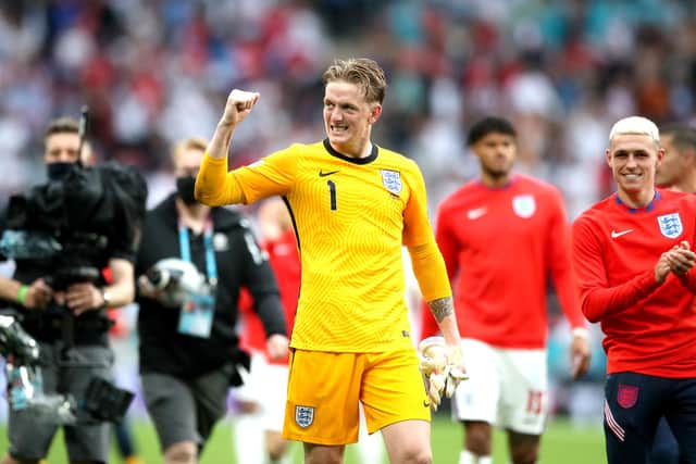 The England number one is allowed free food from the shop on Front Street following his excellent Euro 2020 performances. Photo: Nick Potts/PA.