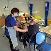Vaccines being administered by the team at the Grindon Lane Primary Care Centre in Sunderland