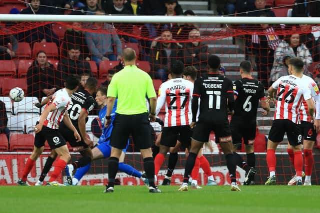 Michael Ihiekwe headed Rotherham into a first-half lead at the Stadium of Light