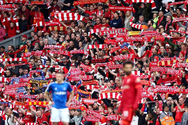 Liverpool’s 2-0 win over their local rivals Everton was watched on by a sell-out Anfield crowd - attendance for the game is still yet to be confirmed.
