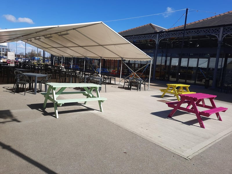 A marquee has been built outside Doncaster's Wool Market for night time and weekend revellers.