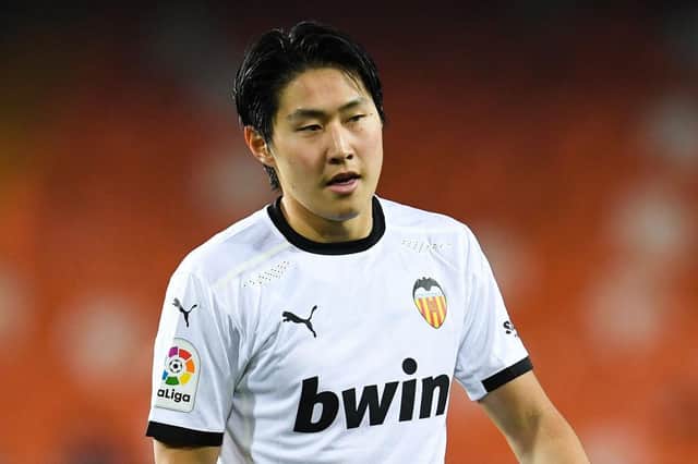 Newcastle United are linked with Lee Kang-In of Valencia. (Photo by David Ramos/Getty Images)
