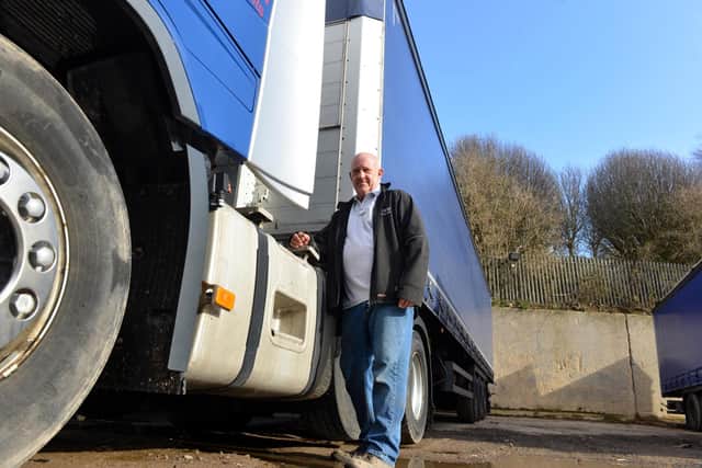 MGW Haulage boss Graham Welsh pictured in 2022 before his cocaine smuggling plot was uncovered.