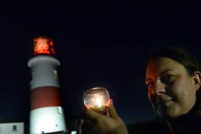 4Louis founder Kirsty McGurrell at a previous Wave of Light event at Souter Lighthouse.