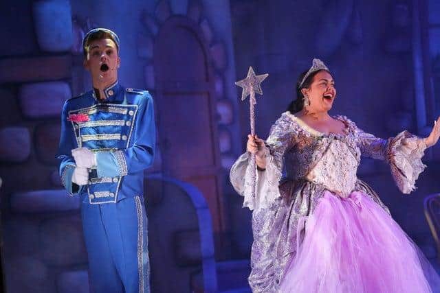 Tom Whalley, left, pictured here in last year's Cinderella will appear in next year's Snow White