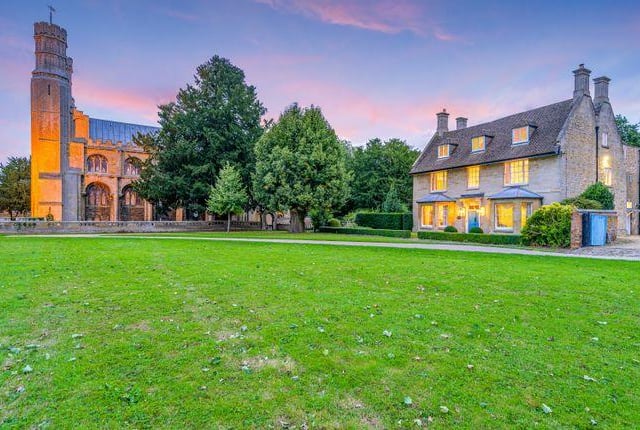 This Grade II listed house boasts eight double bedrooms with five en suite bathrooms and shower rooms. It comes with a reception room, dining room, study, library, kitchen/breakfast room, utility room and cellar. Additionally, it also benefits from a converted coach house which could act as either additional accommodation, or could be converted into something like an office or a gym. Guide price of £1,150,000.