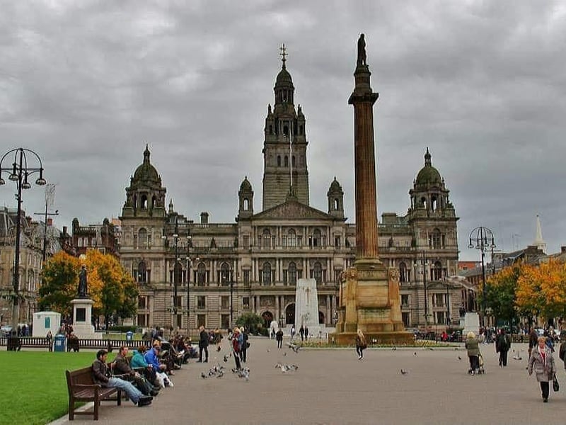 David Harkins captured this image of George Square, in Glasgow.