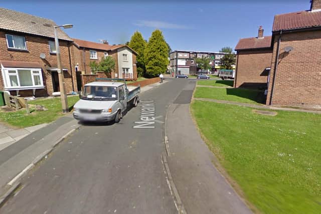 The collision happened on Newark Close in Peterlee, following a pursuit of a suspected stolen car by Durham Constabulary officers on Beverley Way. Image copyright Google Maps.