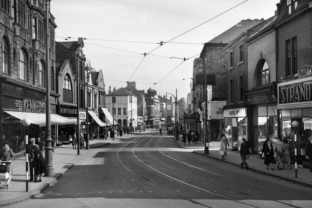 How High Street West looked in the 1950s.