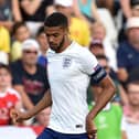 Jake Clarke-Salter playing for England Under-21s.