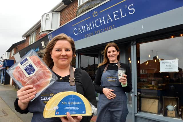 Carmichael's Food Specialist owner Donna Carmichael (L) with manager Julie Gough on Dovedale Road, Fulwell.