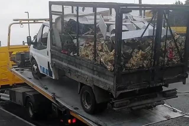 Sunderland City Council have seized a van in Washington after it is suspected to have been involved in fly-tipping.