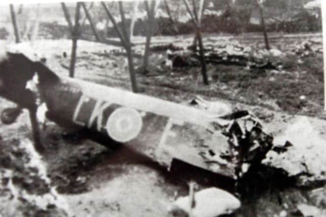 The pilot steered the Halifax Bomber into a Ryhope field, avoiding houses
