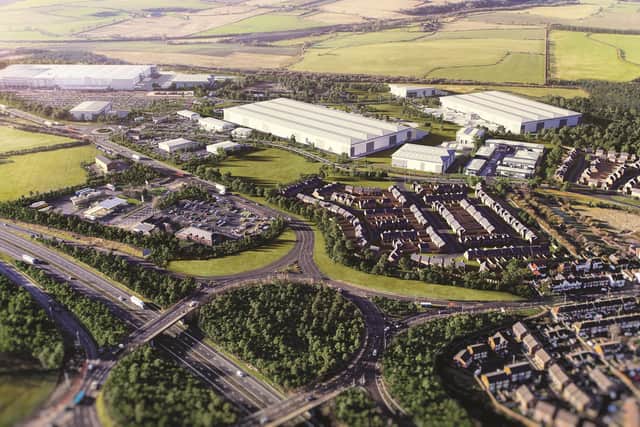 How the Integra 61 site, by the side of the A1(M) in Bowburn will look once complete.