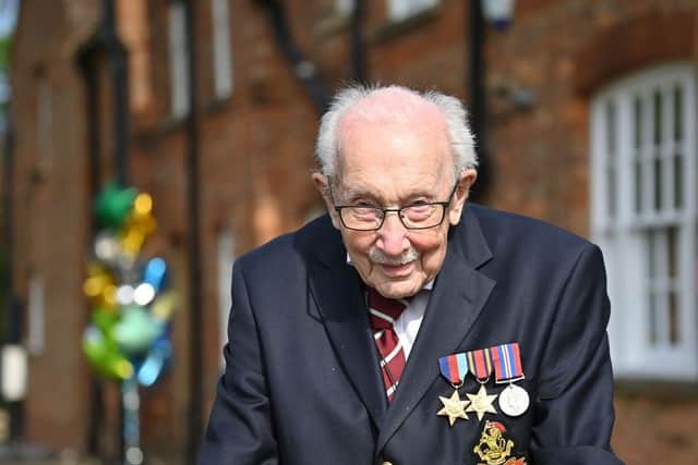 Sir Captain Tom Moore raised over £32 million for the NHS (Photo: JUSTIN TALLIS/AFP via Getty Images)
