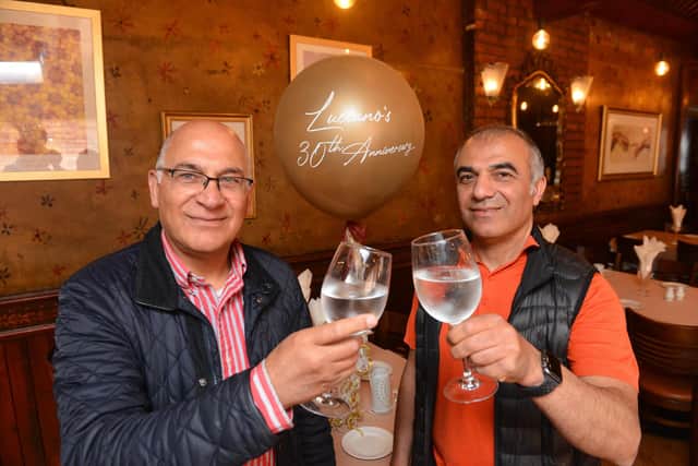 Luciano Ristorante brothers from left Habib and Masud Farahi have been celebrating 30 years of ownership.