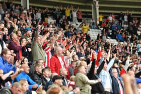 Sunderland fans at the Stadium of Light.