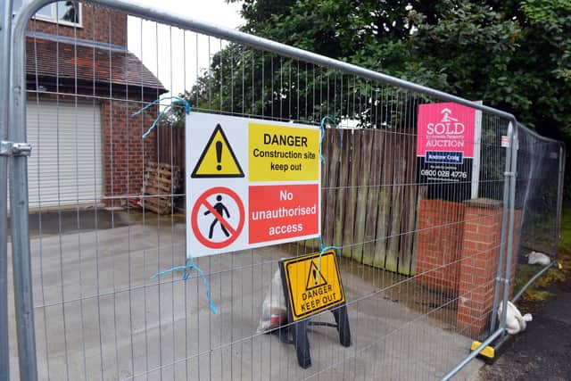 Broomshields Avenue , Fulwell house sealed off as being unsafe