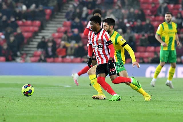 Amad in action for Sunderland.